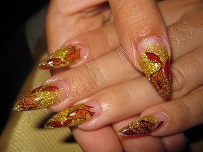 Осенняя тема в дизайне ногтей