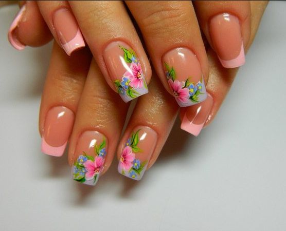 Дизайн ногтей. Нежный цветок для лета В четырех вариантах. Фото. | Enn K -Nail design | Дзен