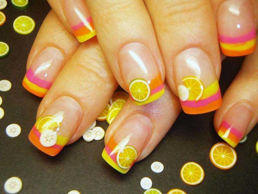 Слайдер дизайн для украшения ногтей Жёлтые цветы