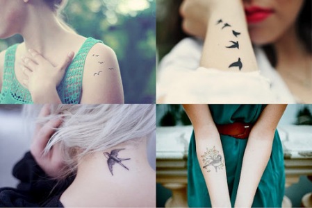 татуировки на руках у девушек