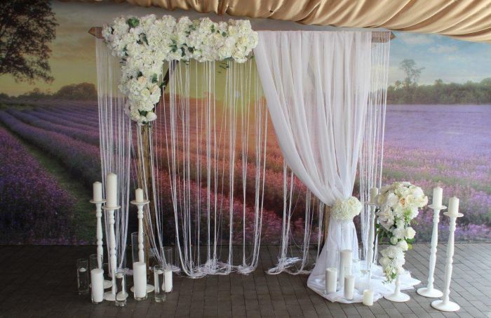 украшения зала на свадьбу